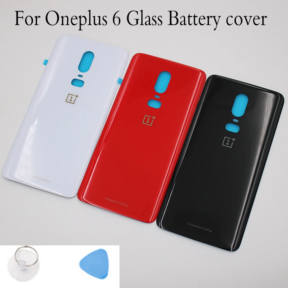 

For Oneplus 6 Glass Battery cover Door Smart Phone Back Cover Replacement Repair Part for one plus 6 1+6