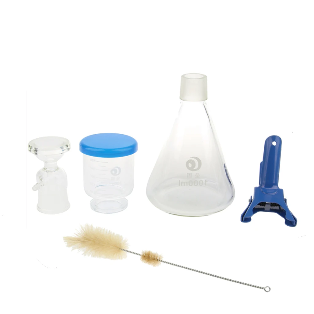 

1000ml Filtration Apparatus Vacuum Lab Filtering Unit W/ Funnel Clamp Brush