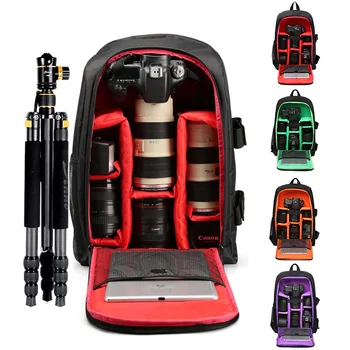 

DSLR Camera Bag Case For Canon EOS 1300D 5D 6D 7D II III IV 800D 77D 750D 60D Nikon D3400 D5300 Sony alpha A7 A99 Photo Backpack