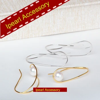

Super Classic Design Earrings Hooks Women DIY Pearl Earrings Components S925 Fine Silver Material Eardrop Jewerly Findings