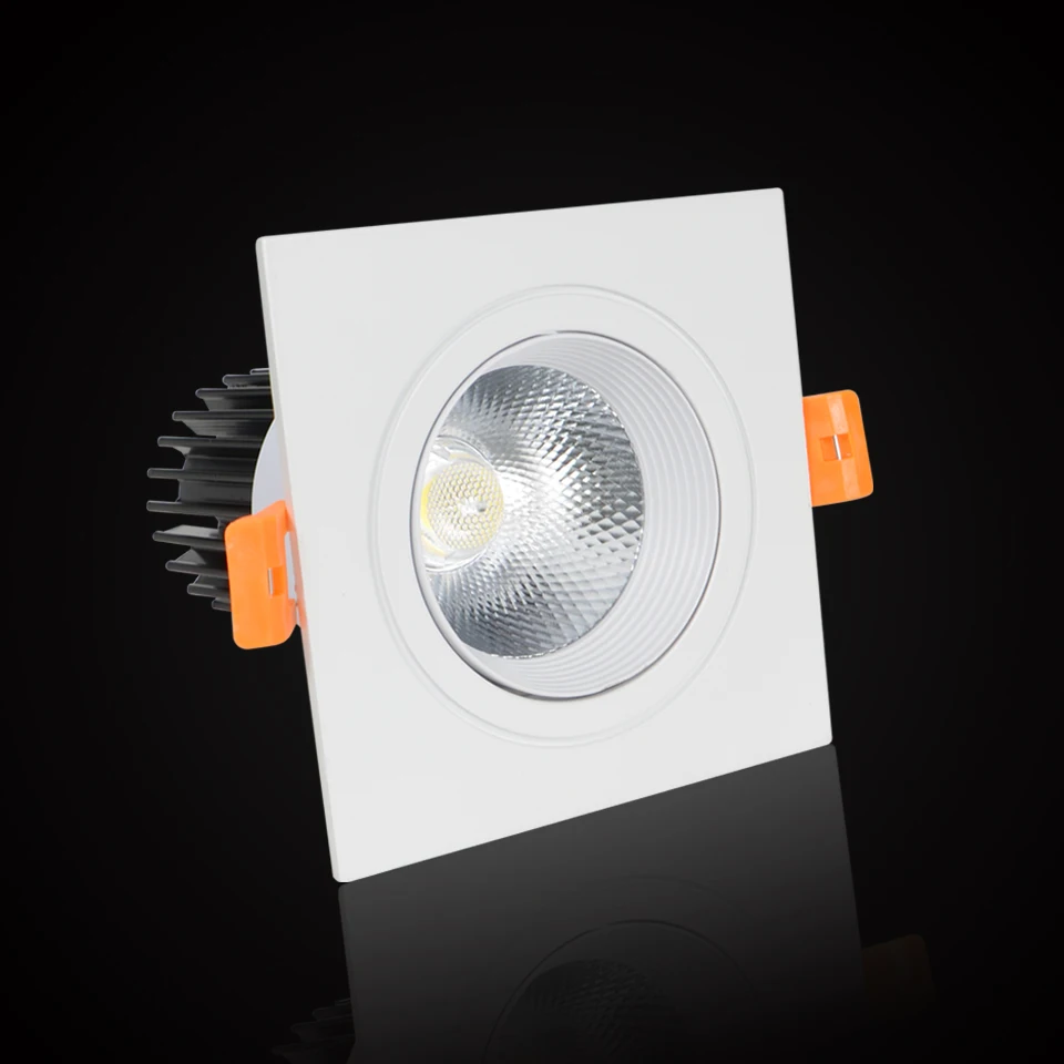 

YooE Square LED Downlight COB 3W 5W 7W 10W Recessed Spot Lamp White Black Living room Bedroom Indoor LED Spot Lighting