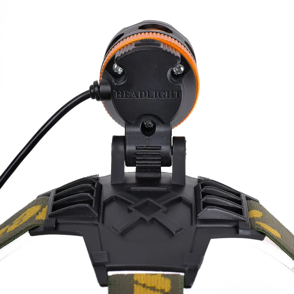 Масштабируемая головная лампа Cree XM L T6 led 2500LM перезаряжаемые фары лампы + 2x18650