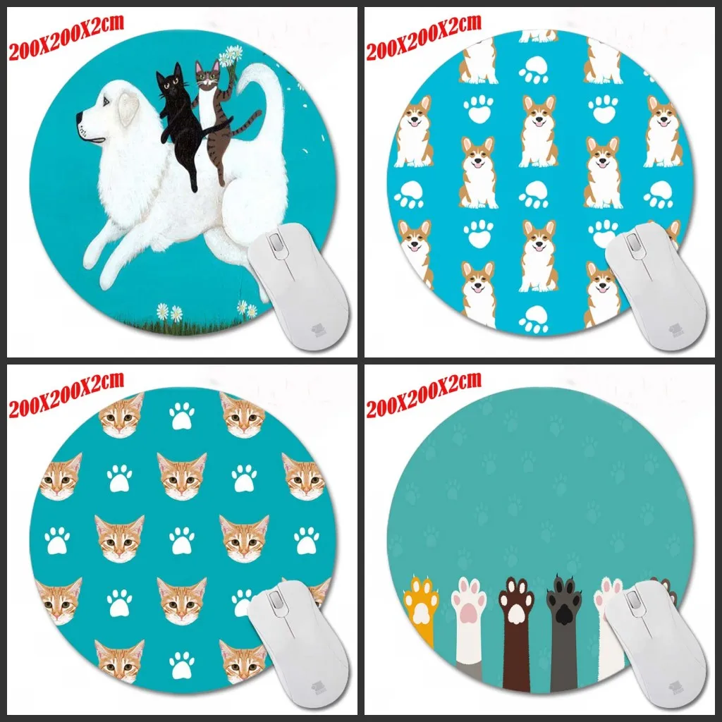 Mairuige Print Cat Paw Unique Desk Pad Computer Animation