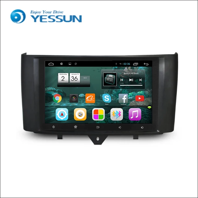For Smart Fortwo 20102015 Car Android Media Player System Radio Stereo
