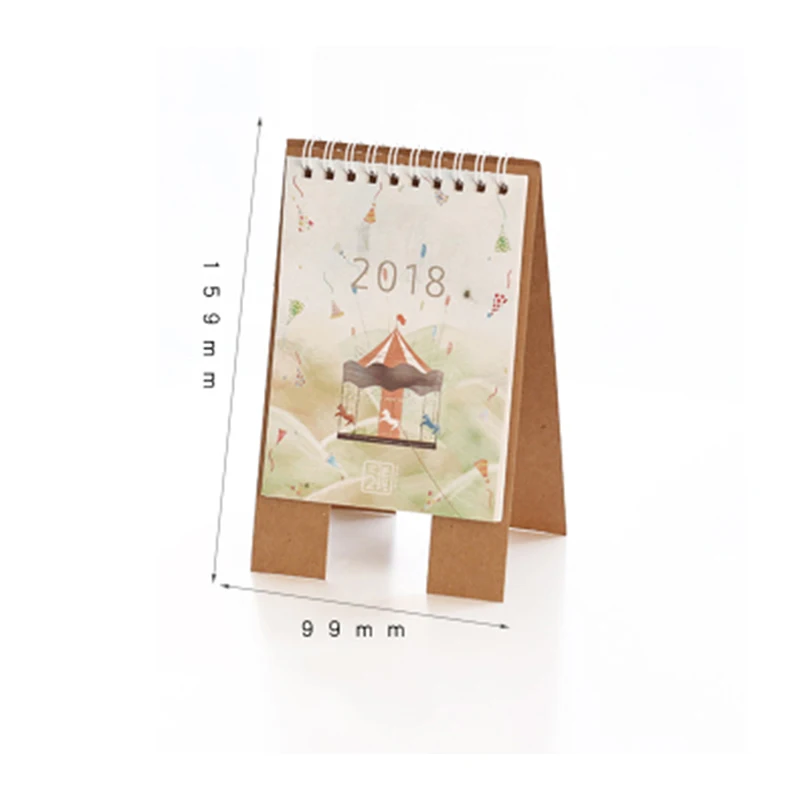 small desk calendar 2018