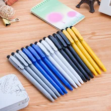48 шт./лот Пластиковый Нажмите Шариковая Шариковая Дешевые Акции Ручка Школа Канцелярских Подарки канцелярия ручки
