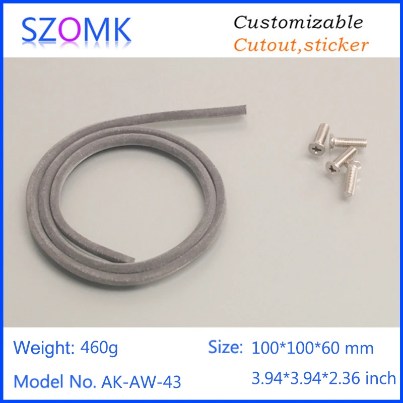 szomk IP66 die cast aluminum waterproof enclosure for electronics aluminum case waterproof equipment junction box  (10)