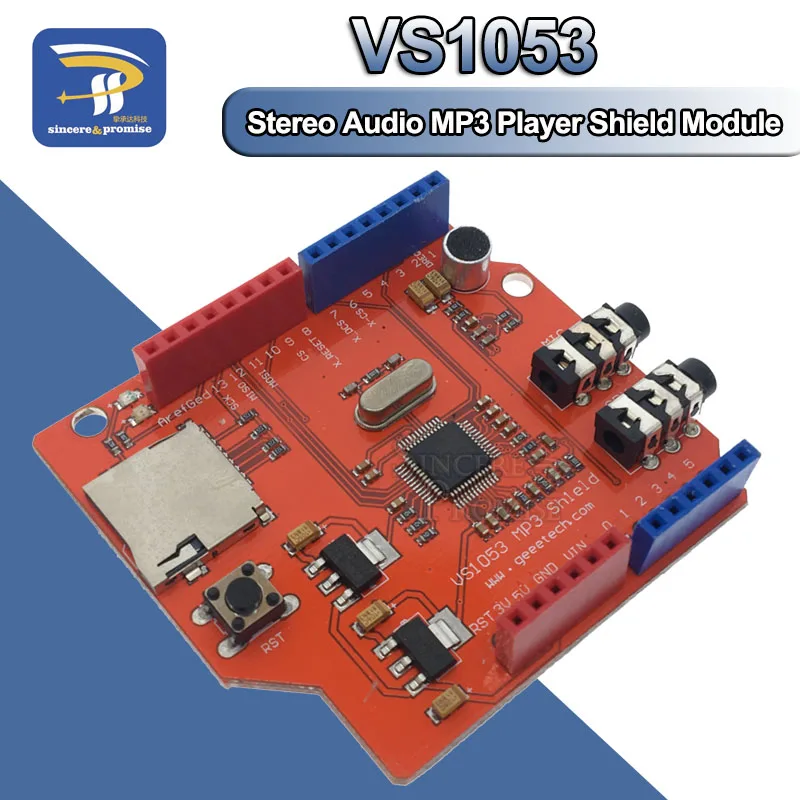 MP3 музыкальный щит VS1053 VS1053B стерео аудио mp3 плеер Запись декодирования макетная
