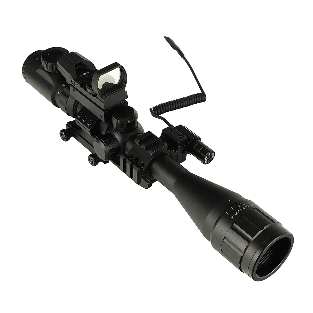 Ohhunt 4-16X40 AOEG Hunitng комбинированный Riflescope Mil Dot охотничья оптика с красным зеленым лазерные прицелы и Red Dot Тактический оптический прицел