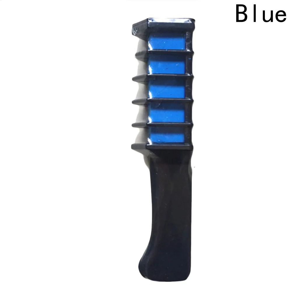 New Fashion Design Disposable Hair Color Mascara Dye Hair Color Chalk With Comb Temporary Hair Mascara Multicolor Dye - Цвет: BL blue