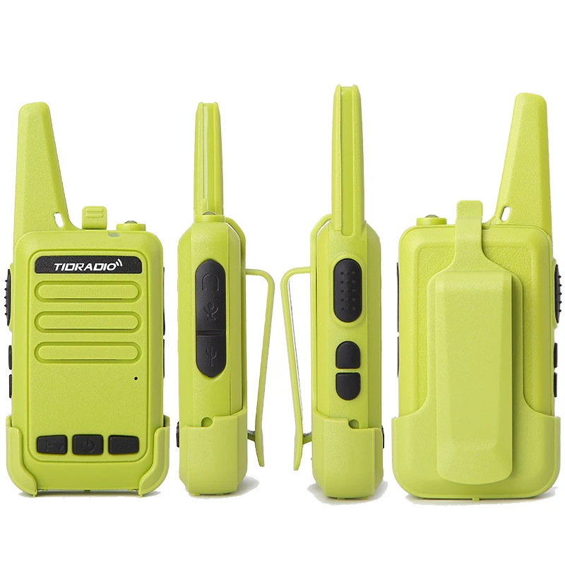 2 шт/комплект зеленый Мини Walkie Talkie для детей TD M9 Портативный CB радио TIDRADIO рация