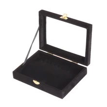 Новая мода года, 12 крючков, черные бархатные ожерелья и подвески, витрина для презентации украшений, футляр для хранения, держатель коробки