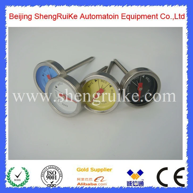 

Four Color Steak button thermometer