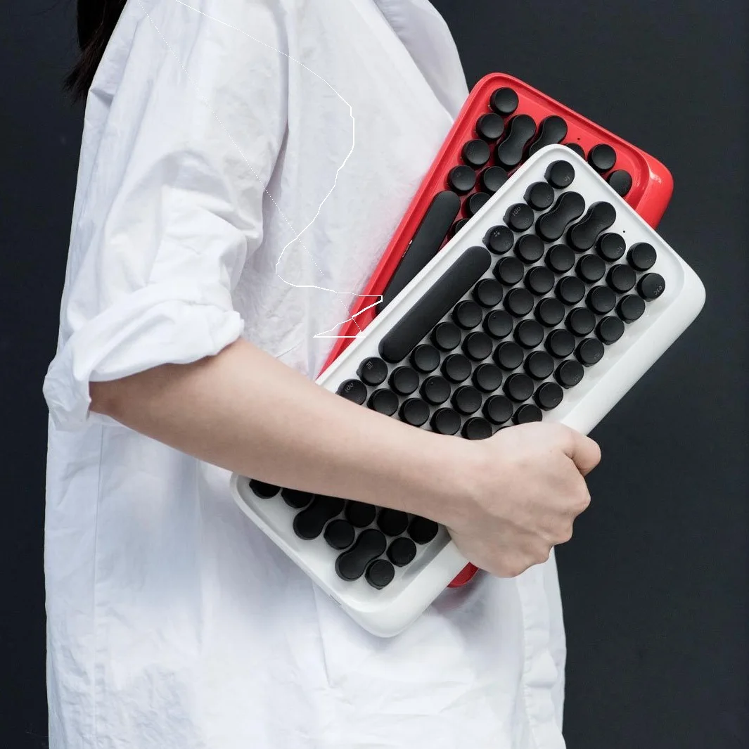 

Xiaomi Mechanical Bluetooth 79Key Keyboard LED Backlit USB Ports for Laptop Desktop Tablets Computers Gaming Keyboard Typewriter