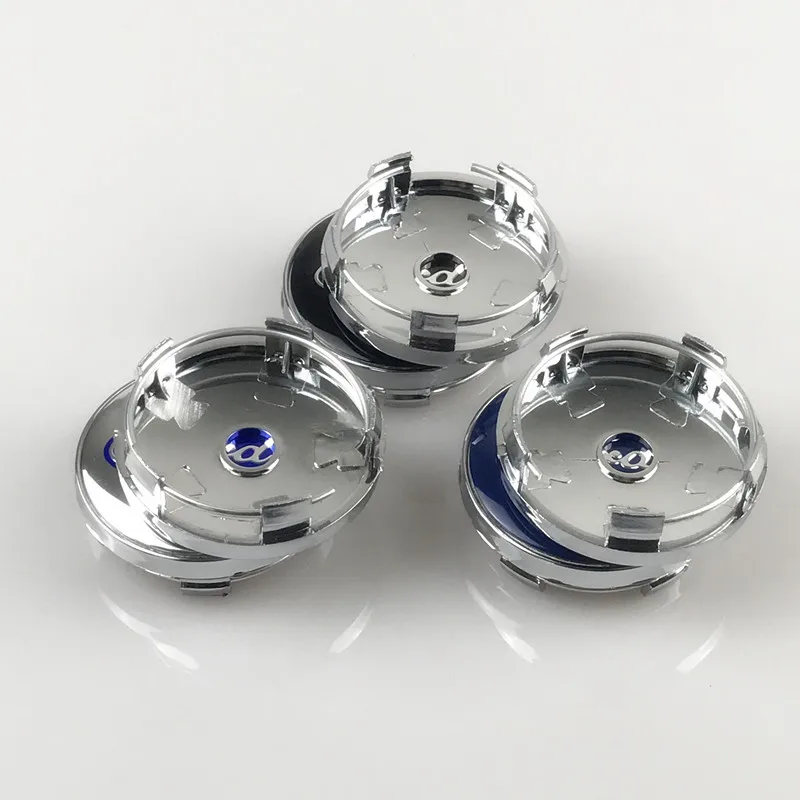 

4X56MM 60mm Blue Silver Logo Auto Car Wheel Center Cap Hub Caps Car Rims Cover Badge Emblem For Ford Focus 2 Focus 3 FIESTA