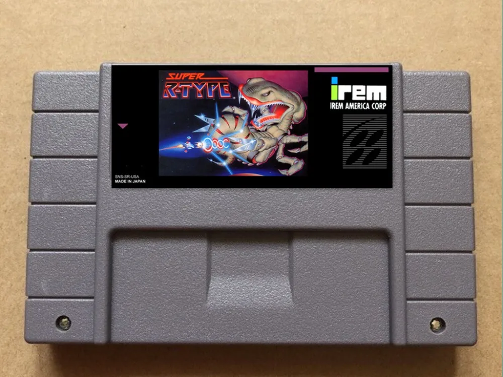 

Super R-Type USA -NTSC version 16 bit 46 pins video games !
