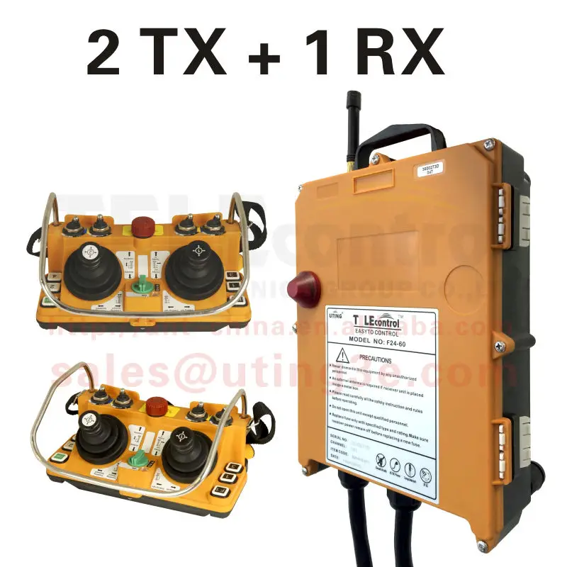 

F24-60 Wireless Control for Crane Radio Remote Control 2 Transmiitter +1 Receiver