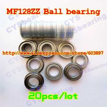 

20pcs /lot MF128ZZ MF128ZZ 8X12X3.5mm 8*12*3.5mm MF128-2Z flanged radial shaft ball bearing