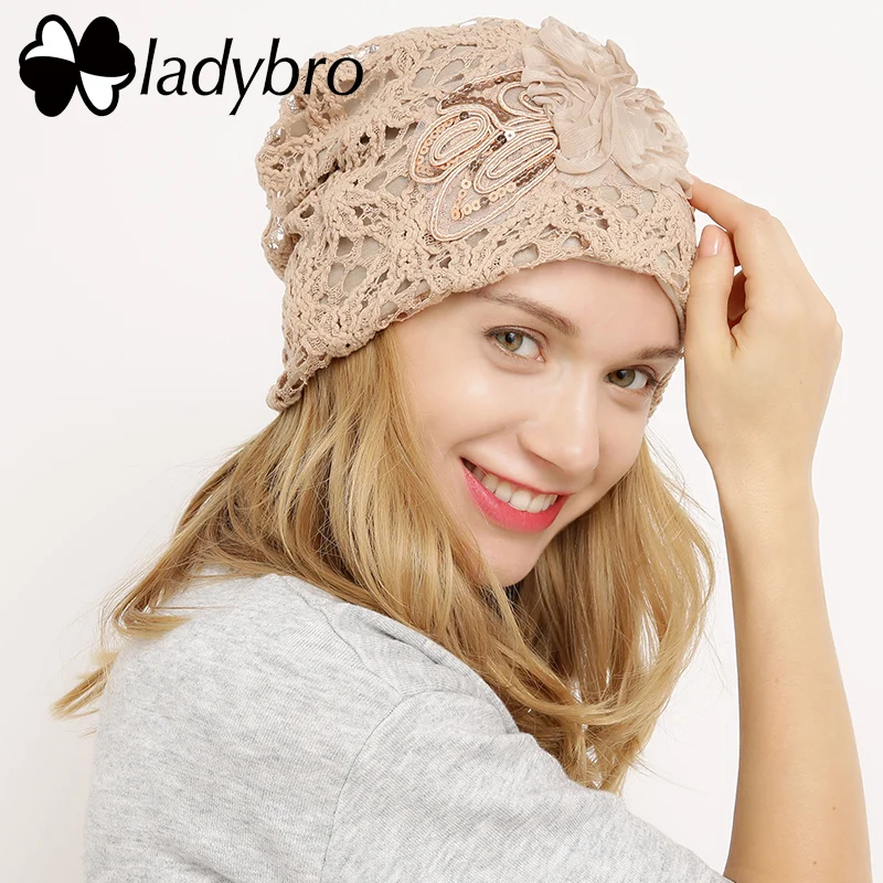 Зимняя шапка Ladybro кепка кружевные шапочки облегающая Женская Повседневная