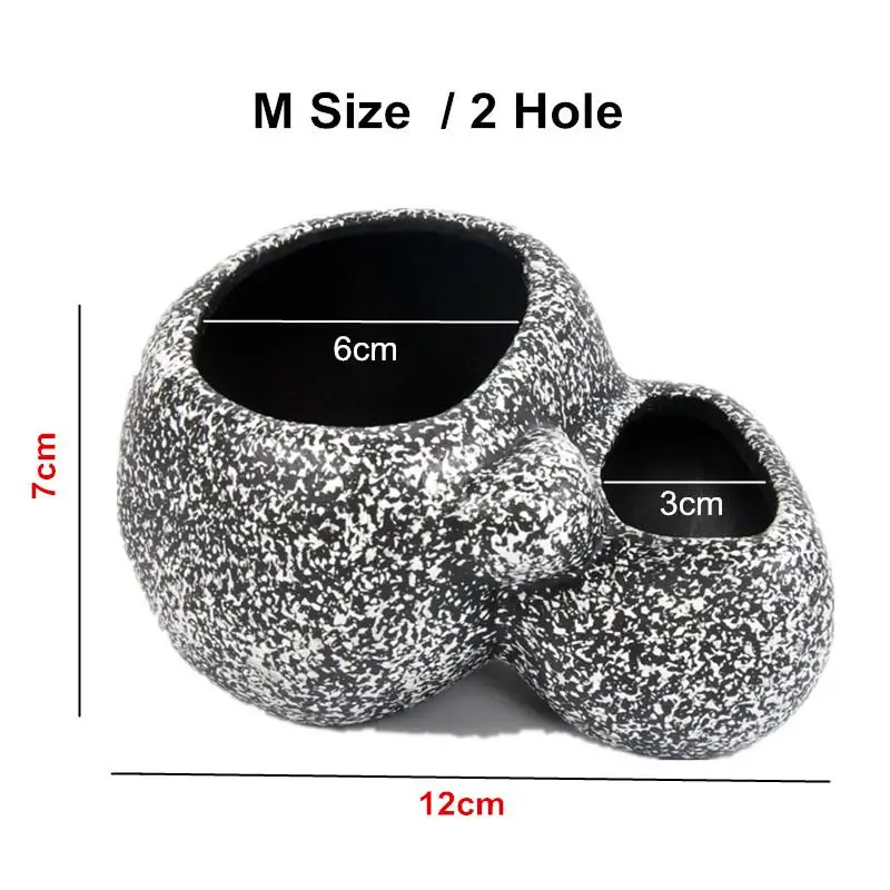 Аквариумный камень украшение Многофункциональный завод Бонсай аквариум орнамент каменный горшок для растений бонсай укрытие заводчик фильтр - Цвет: M