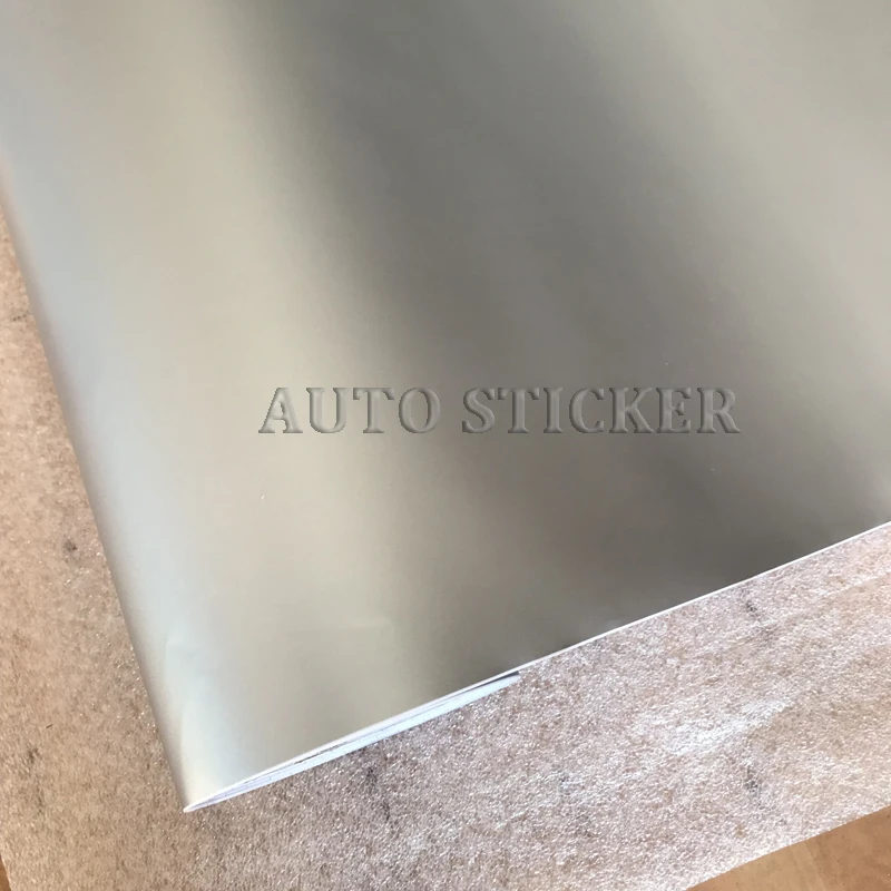 silver Matte Vinyl Film Matt Car Wrap Vinyl Sticker With Air Drains Matte Wrap For Motorbike Car Foil Decal