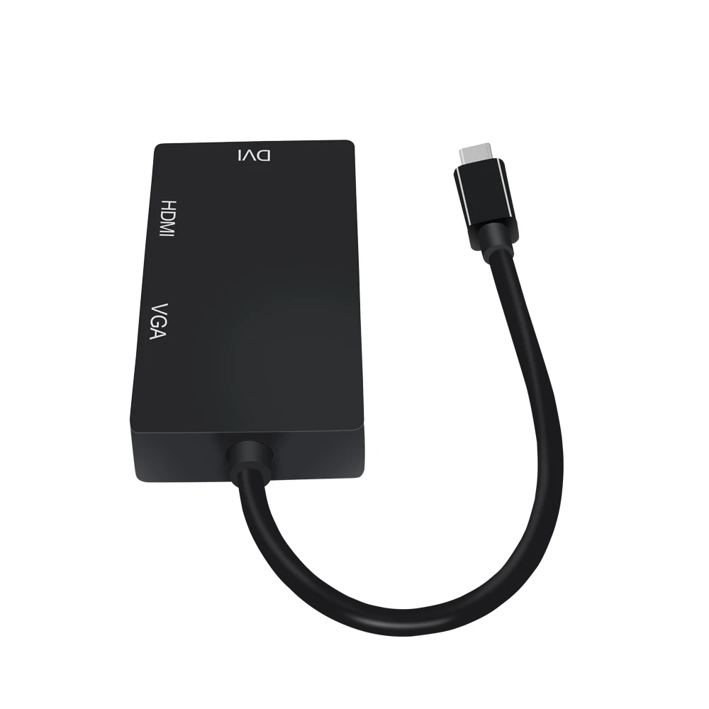 THSHRIC 3в1 Mini DP Thunderbolt Displayport Display Port To HDMI VGA DVI адаптер для Mac/iMac/Macbook Air 1080 конвертер