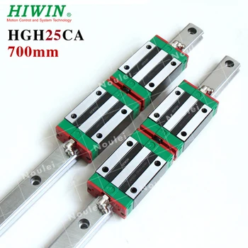

HIWIN 2pcs HGR25 700mm Linear Guide rail + 4pcs HGH25CA HIWIN Carriage 100% original