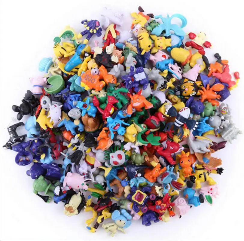 

144 pcs Pikachu action figure kids toys children Birthday Christmas gifts 2-3 cm Mini Pokeball Monster Toy Figurine for Children