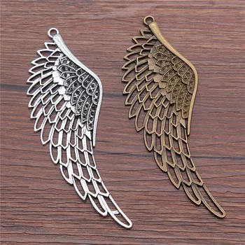 

WYSIWYG 1pcs 108mm 2 Colors Big Angel Wings Charm Pendant Eagle Wing Charm Pendants Large Wing Charms