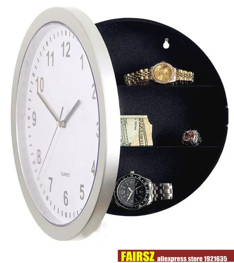 

Wall Clock Safe Box Creative Hidden Secret Storage Box for Cash Money Jewelry Storage Home Office Security Safes