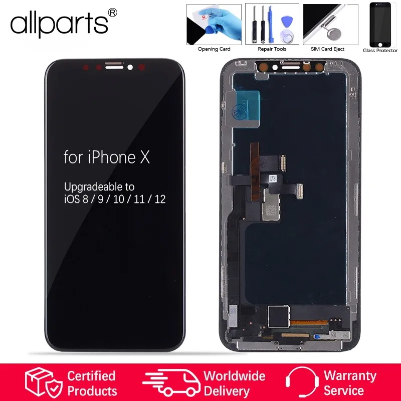

5.8 inch LCD Touch Screen Assembly with Frame Replacement AMOLED Display For iPhone X LCD Display Screen Replace Parts