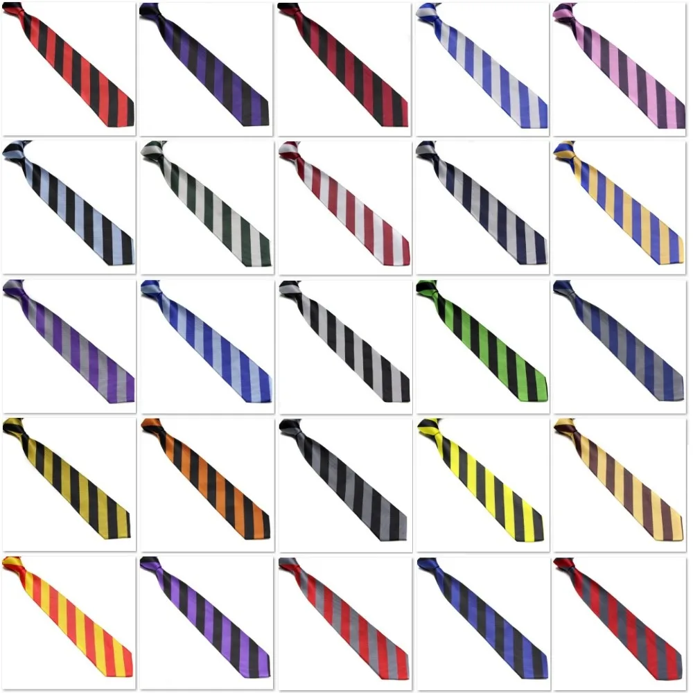 

HOOYI 2019 stripes school neck ties College Boys Tie Young Men students' Necktie