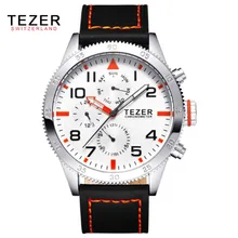 TEZER бренд часы мужские спортивные часы бизнес Relojes де Hombre кварцевые часы водонепроницаемые T2051