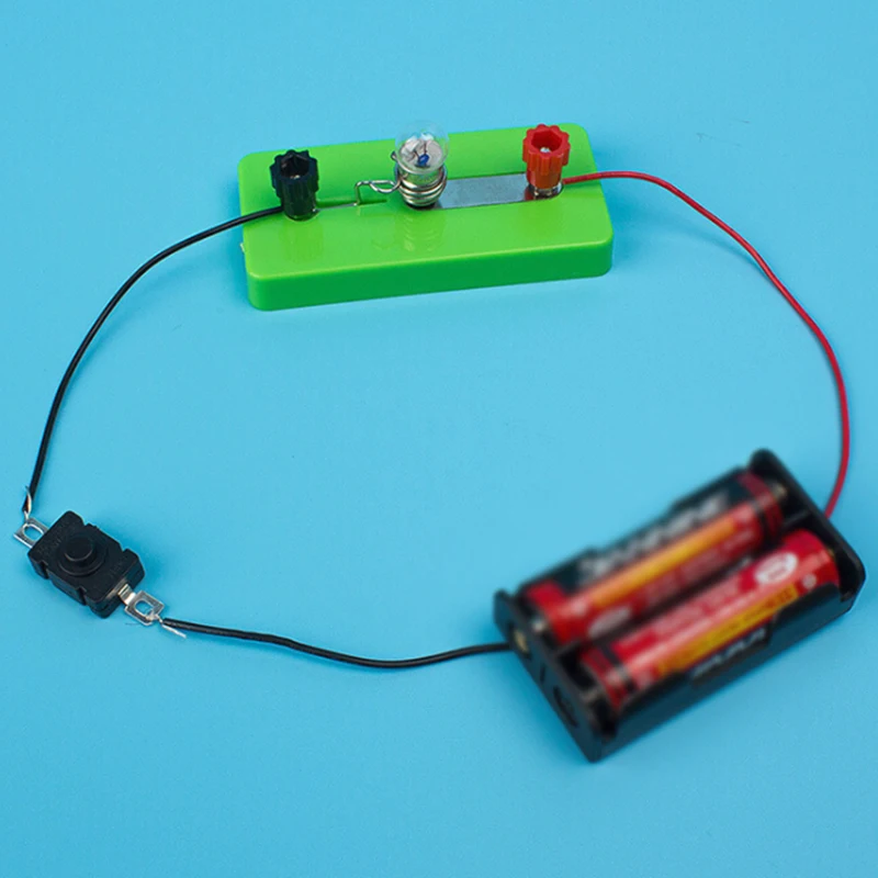 

DIY Electric Circuit Educational Kit Children Kid School Science Toy Light Handy