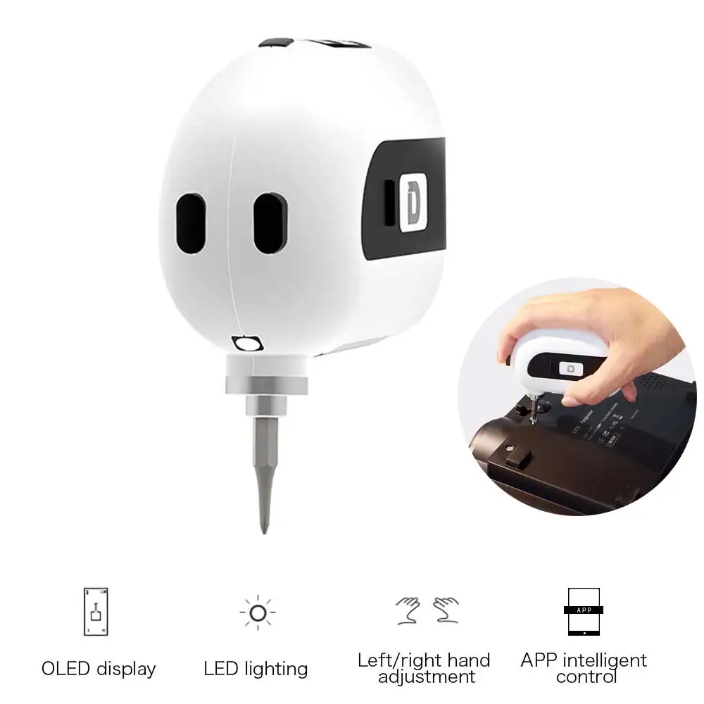 

S1 Mini Smart Electric Screwdriver With LED Light Precision Cordless Power Screw Driver Kit Left Right Hand Mode Multifunction
