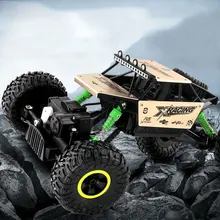 RC автомобиль небольшой size1: 18 4WD Рок Гусеничный 4x4 вождения автомобиля двойные привод двигателей Bigfoot модель автомобиля внедорожник игрушка