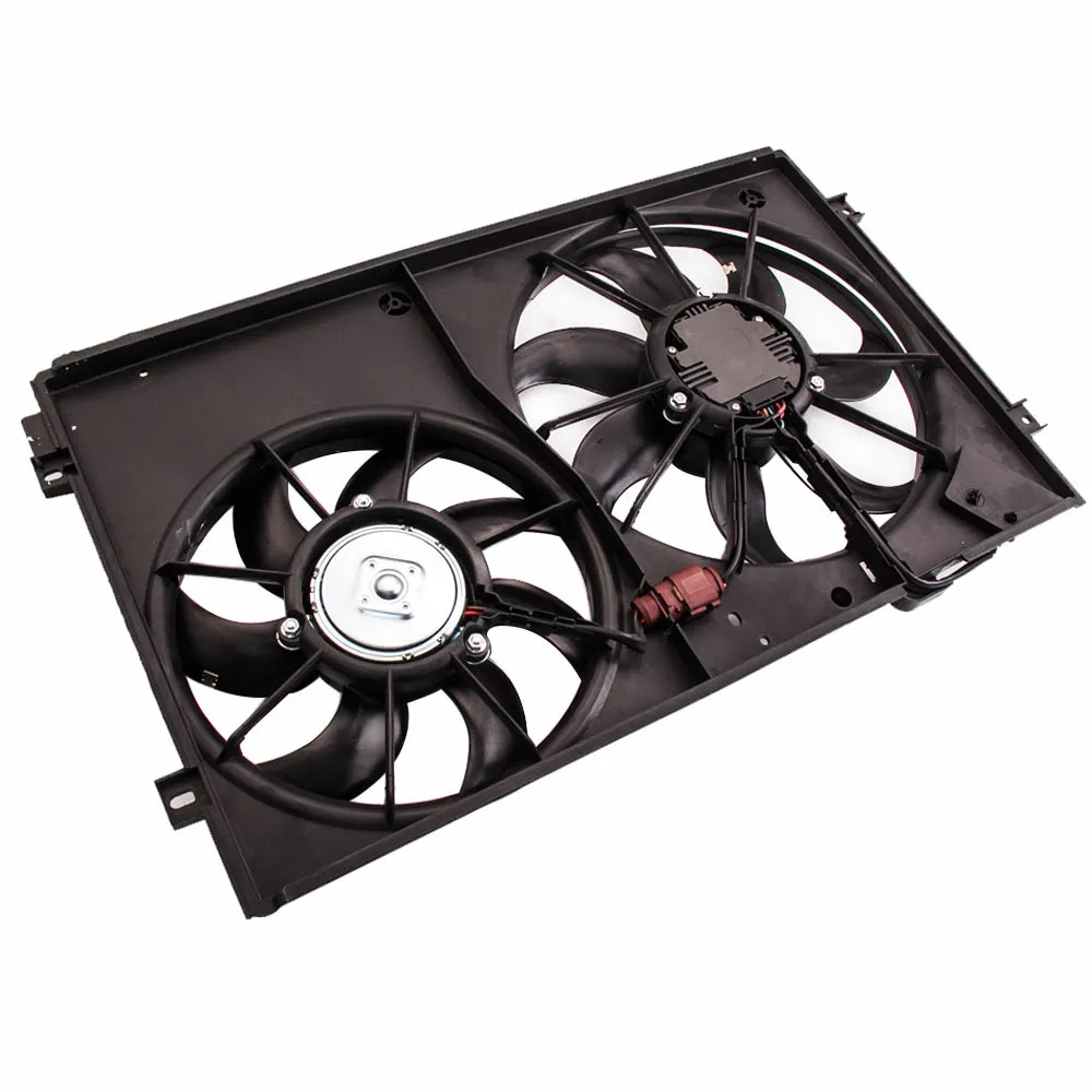 Electric Double Radiator Cooling Fan Motor Fits for Audi Seat Toledo VW