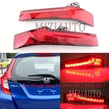 2PCS Rear Tail Light For Honda Jazz Fit 2014 2015 2016 2017 Car LED Tail Stop Lamp turn signal taillights assembly 2PCS Rear Tail Light For Honda Jazz Fit 2014 2015 2016 2017 Car LED Tail Stop Lamp turn signal taillights assembly