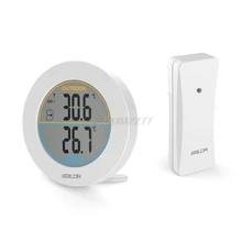 Mesa sem fio termômetro display lcd sensor de temperatura ao ar livre indoor termômetro ao ar livre # h0vh # transporte da gota