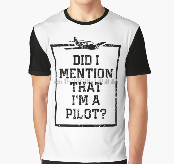 

All Over Print 3D Tshirt I am a pilot Full Print Big print Graphic T Shirt