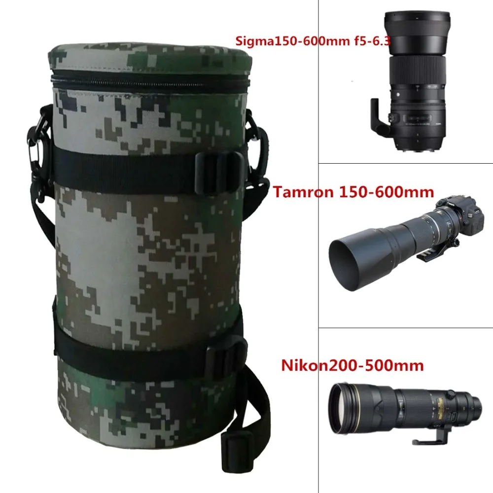 Buy Camouflage Camera Lens bag for Tamron 150 600mm/Nikon 200 500mm Lens Sigma