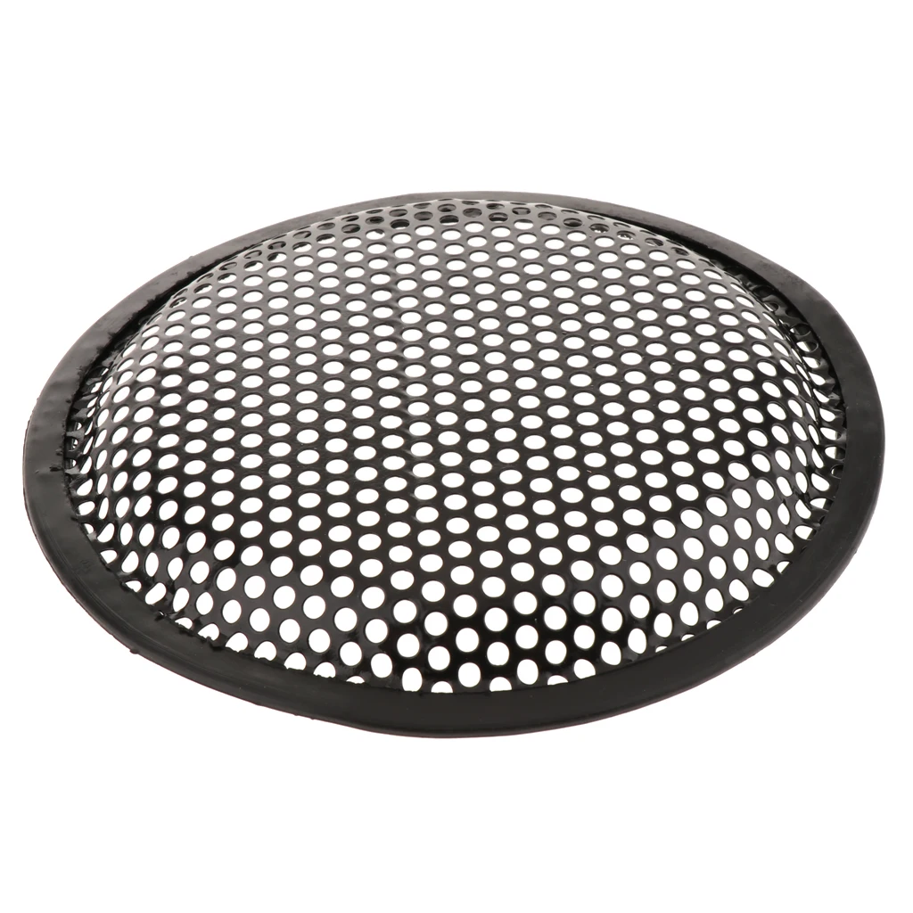 1pc Speaker Grills Cover Case Black with 4pcs Screws and 4pcs Fix Holders for 6 inch Outer