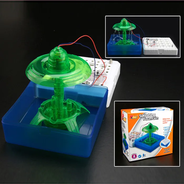 

Educational toy DIY manual Bubble science/Splashing fountain/Turboair/Flying Disc equipment Student Kids learn experimental prop