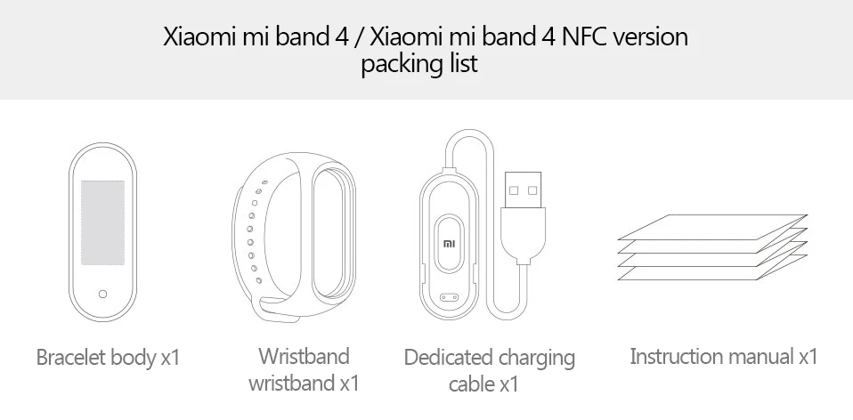 Xiaomi Mi Band 4 смарт-Браслет фитнес-браслет AMOLED цветной сенсорный экран Смарт-браслет пульсометр Bluetooth 5,0