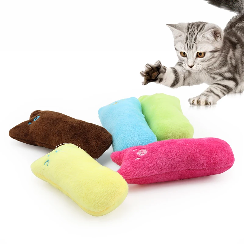 

5 pcs/lot Cute Animal Pillow Cat Kick Scratch Catnip Toy Teeth Claw Grinding Toys