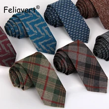 Модные новые Галстуки для шеи хлопковые мужские галстуки праздничный подарок на Рождество деловые повседневные Свадебные 6 см узкий галстук Cravate Krawatte