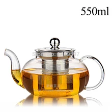 Термостойкого стекла чайник с фильтром цветущие Цветочный чай горшок 550 мл чайник высокая термостойкость чайный набор