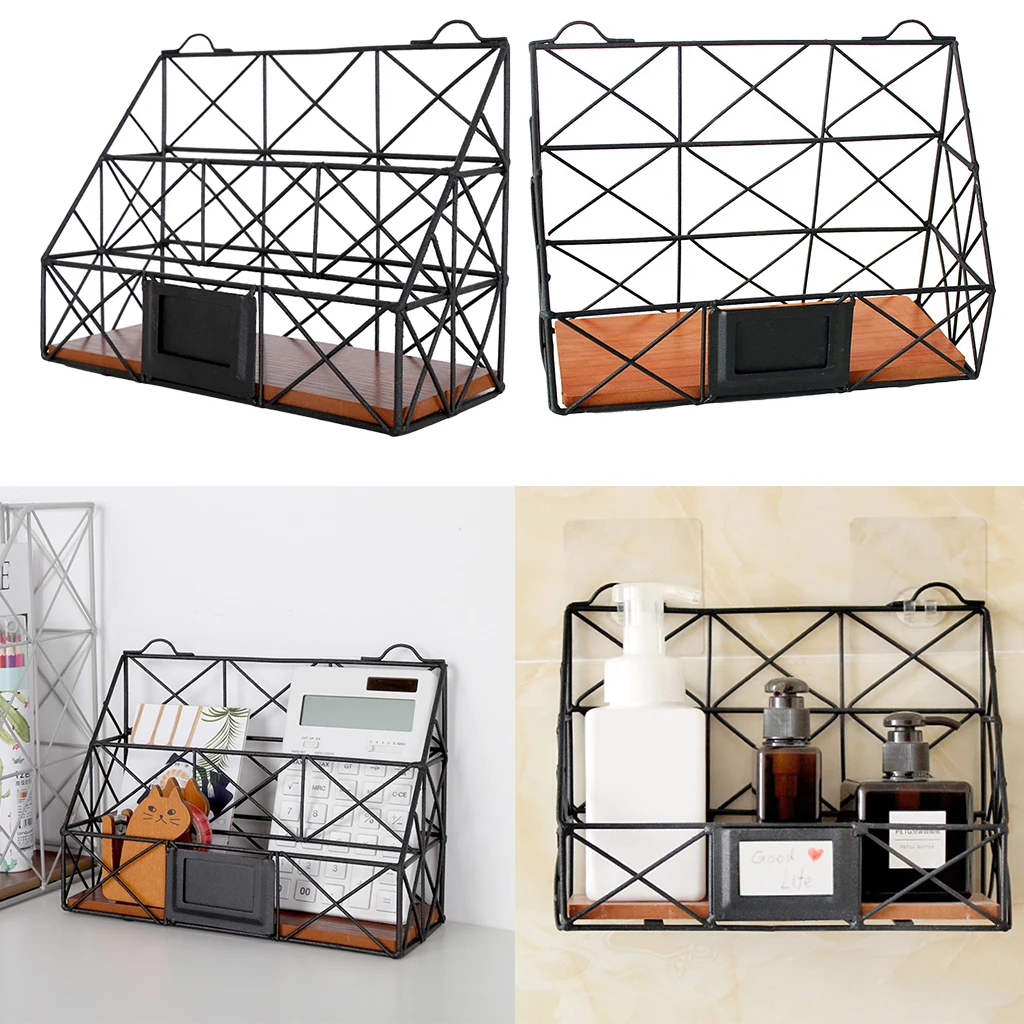 Desktop Metal Book Holder Storage Shelves Table Racks Home Kitchenware Large Kitchen Storage for Student Office Wokers Holders