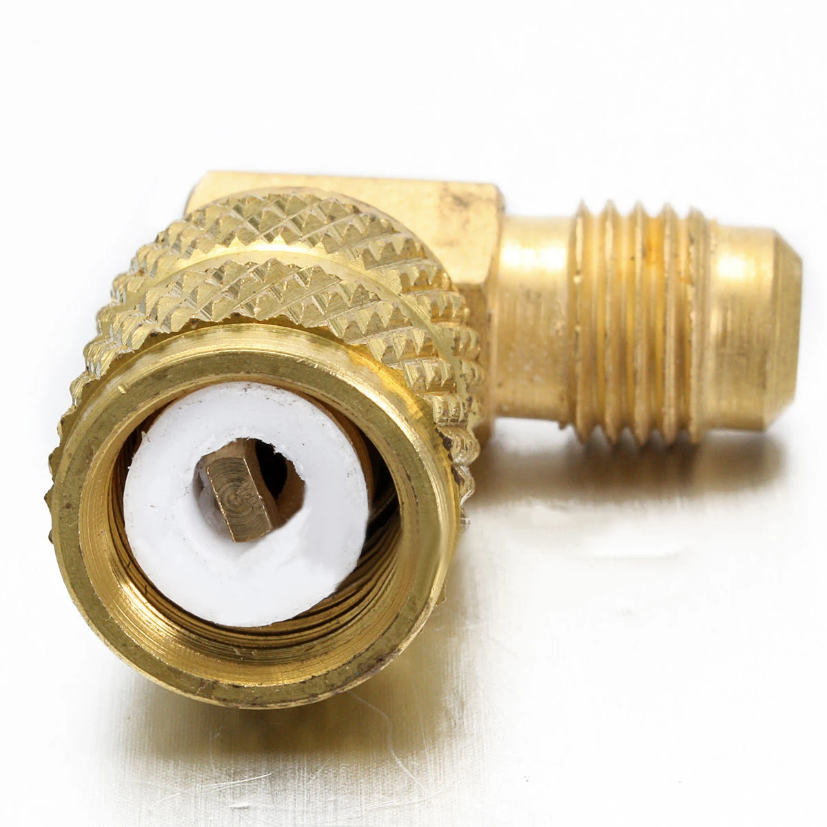 1pc x Brass Auto AC Refrigeration Adapter Connector Adaptor for R410A Gauges Hose Tool accessories