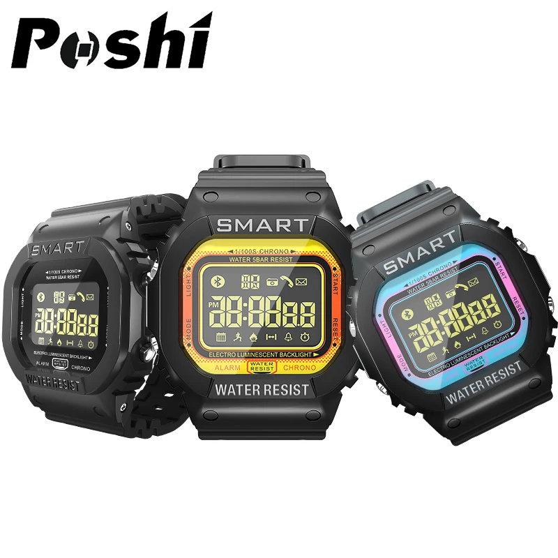 

Fashion Men Women Smart Watch POSHI Brand Sport Digital Men's Smart Band Call SMS Remind Bracelet Women's Watches Android IOS